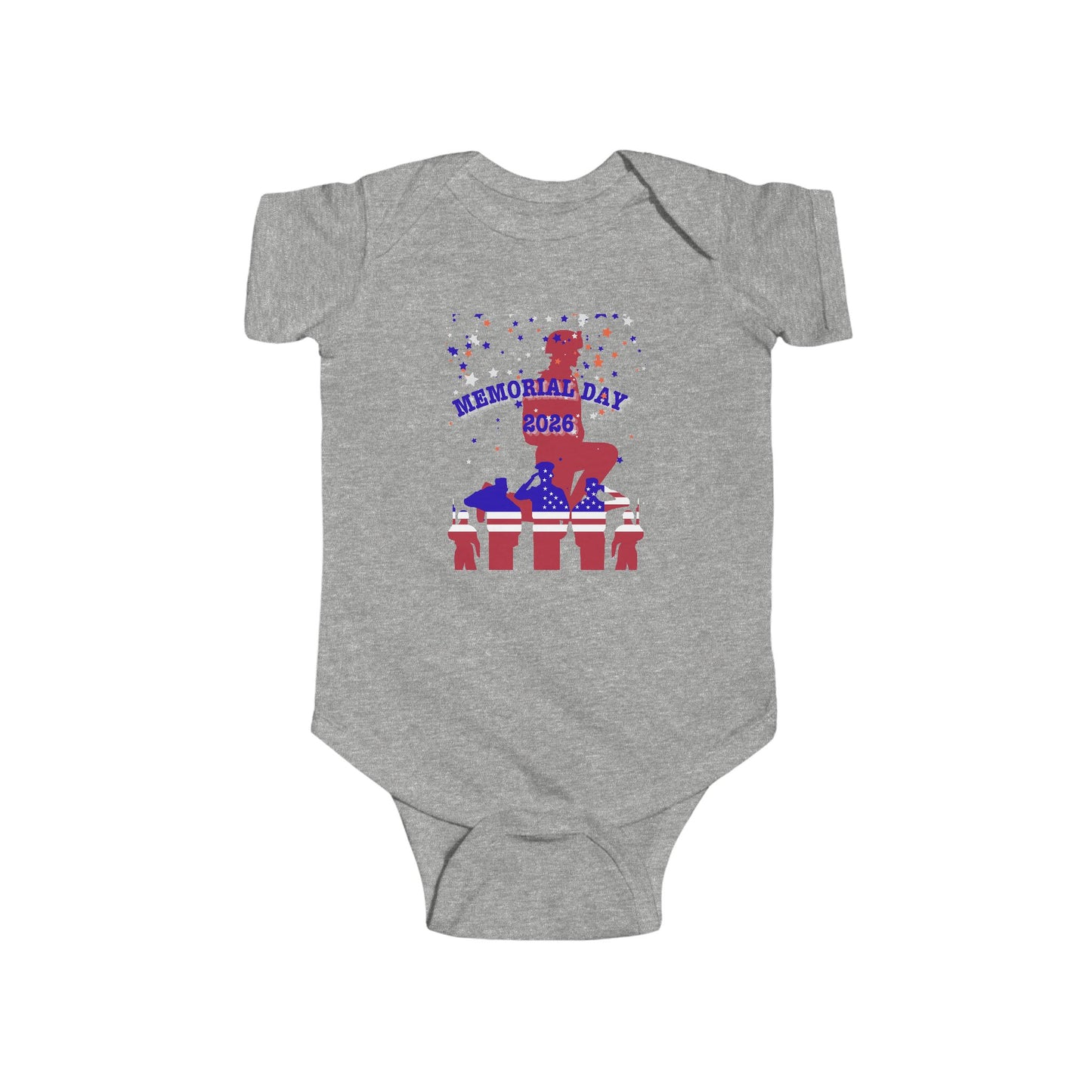 Memorial Day Soldiers Baby Bodysuit – Graphic Infant Onesie