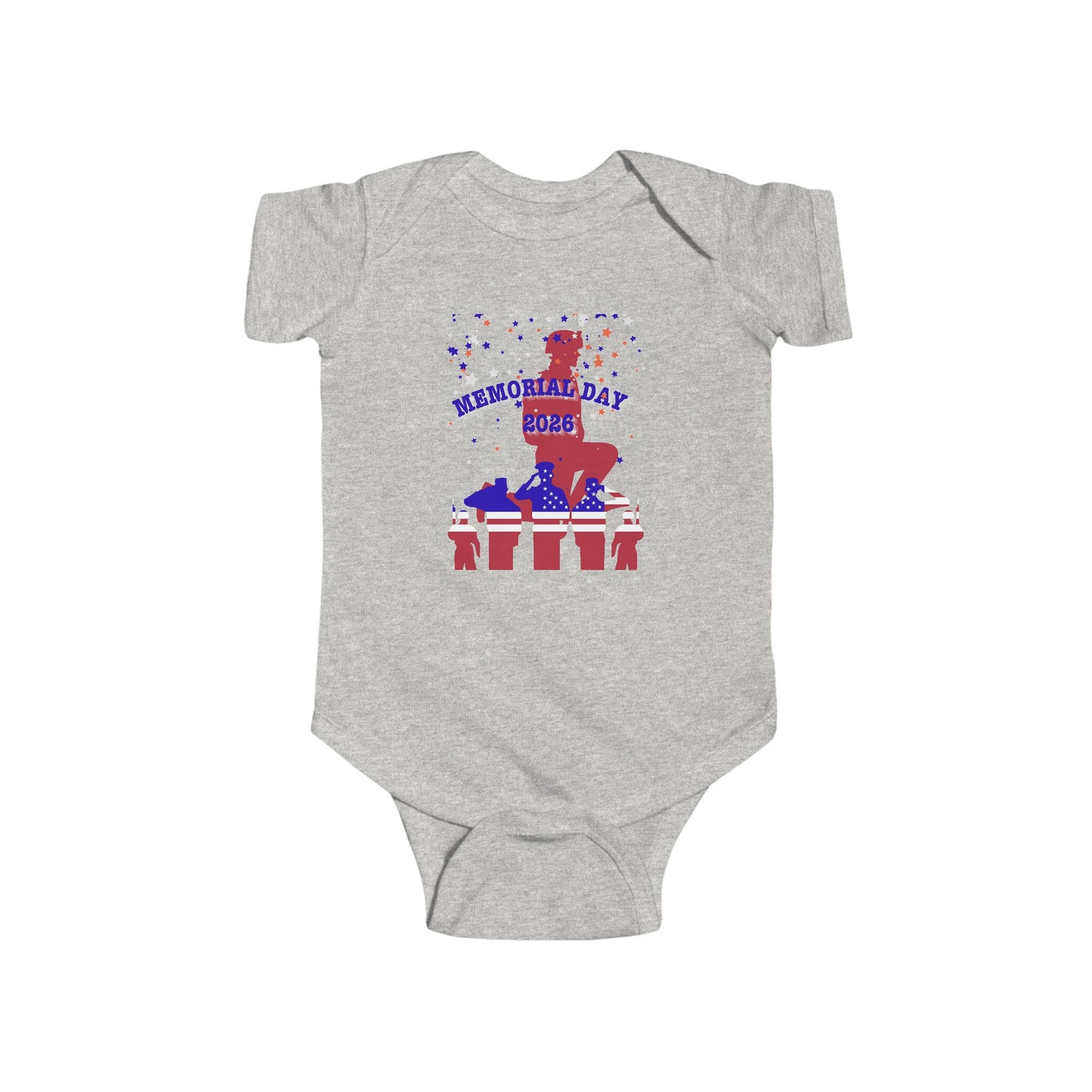 Memorial Day Soldiers Baby Bodysuit – Graphic Infant Onesie