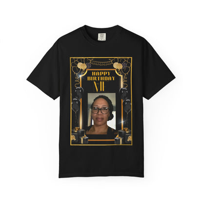 Black & Gold Bold Font Me B Day Personalize It! Tee - Unisex T-shirt