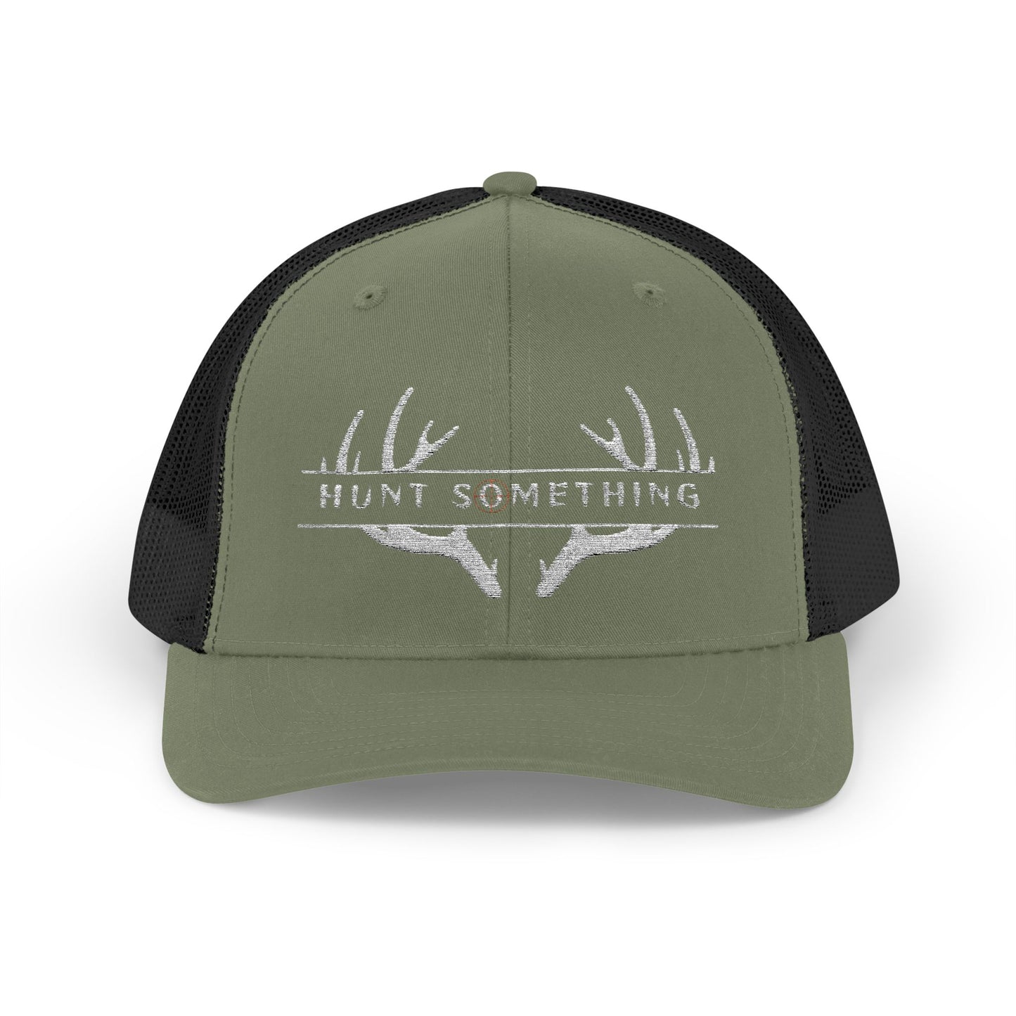 Unisex Hunt Something Deer Snapback Trucker Cap - Embroidered