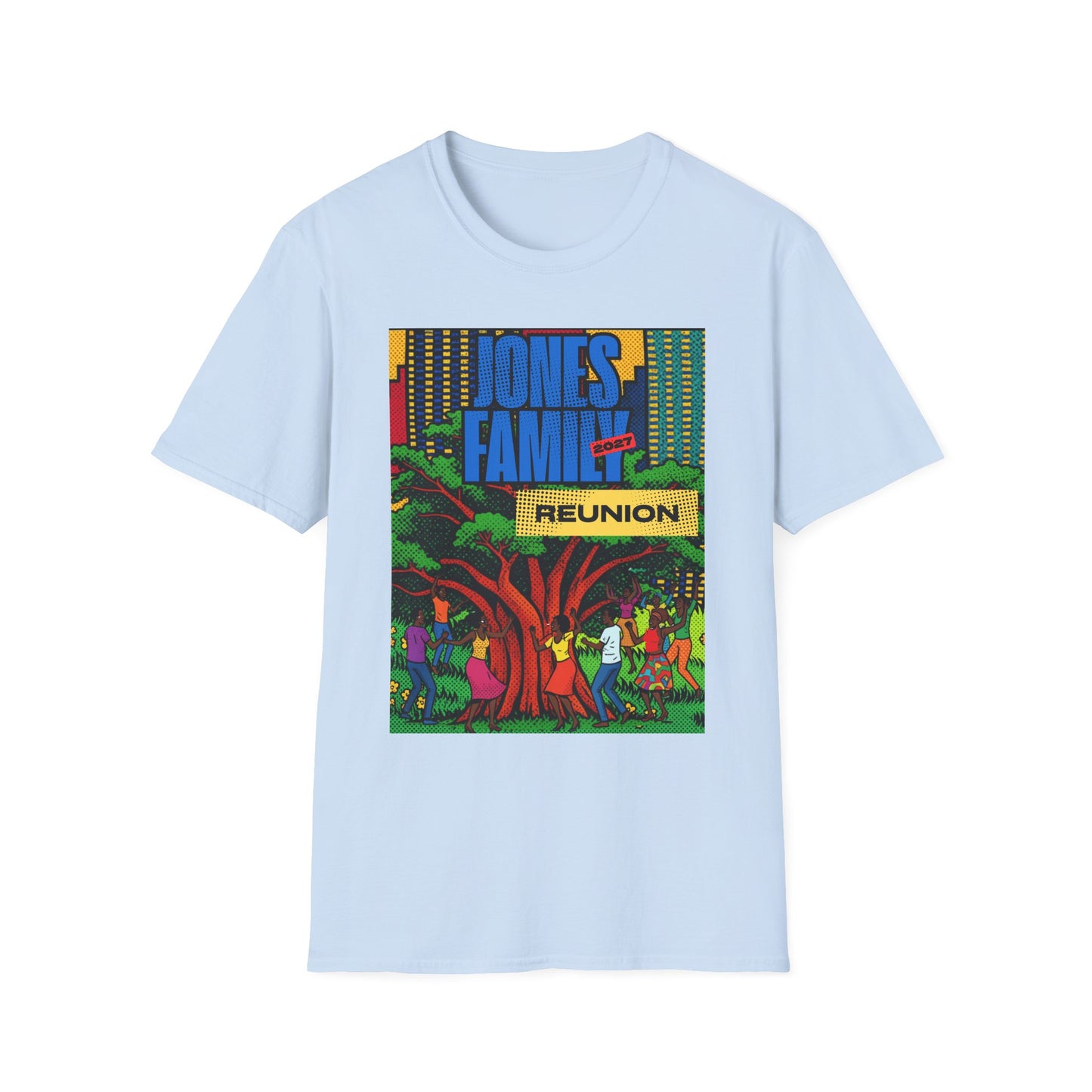 Jones Tree Dancing FR Tee — Unisex Softstyle T-Shirt $16.47-$20.80