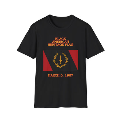 Black American Heritage Flag - G64000 Unisex T- Shirt