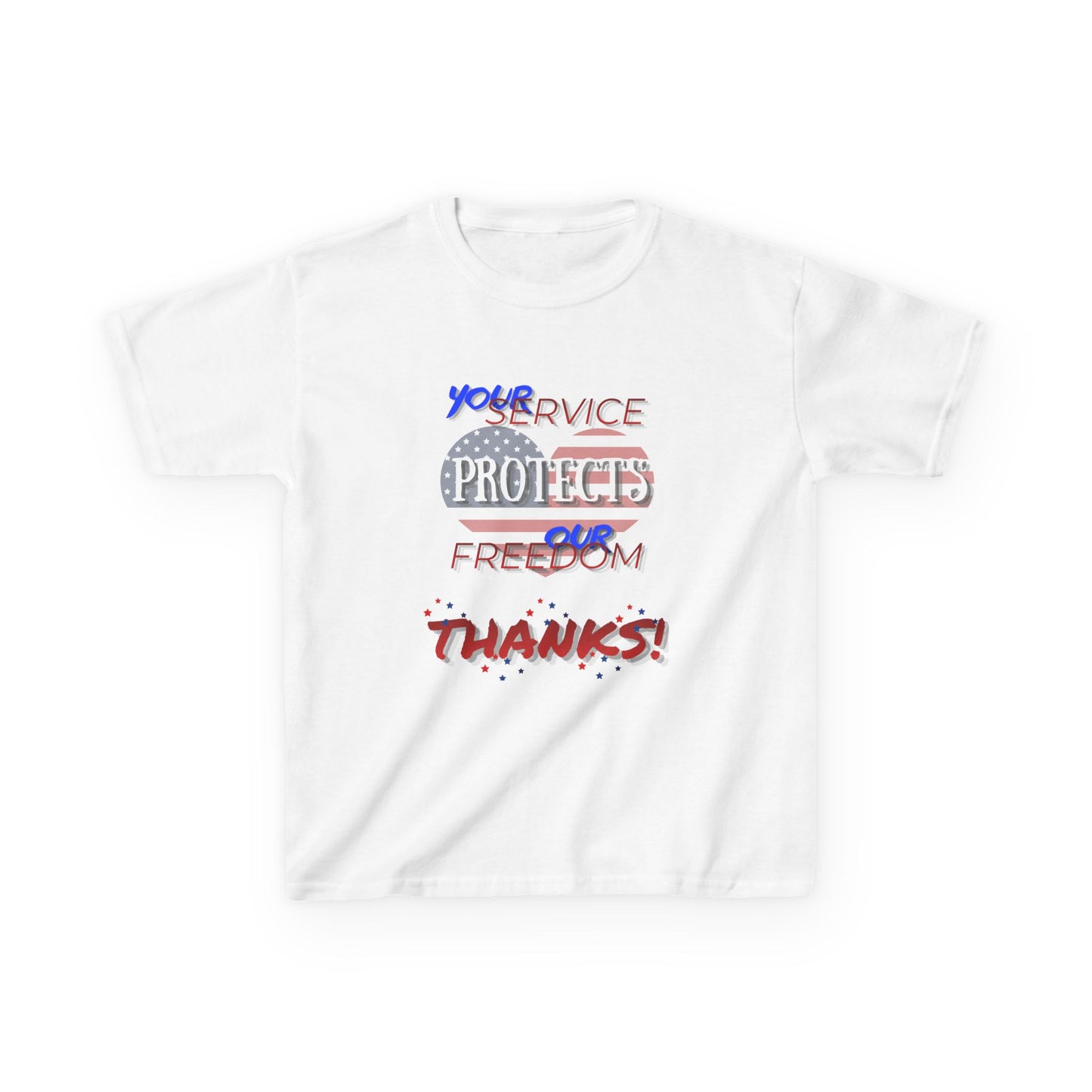 Thanks 4 Service Memorial Day Tee - Kids T-Shirt