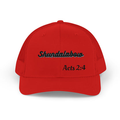 Unisex Acts 2:4 Snapback Trucker Cap - Embroidered