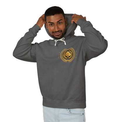 Unisex Gold Ace — Lightweight Hooded Sweatshirt