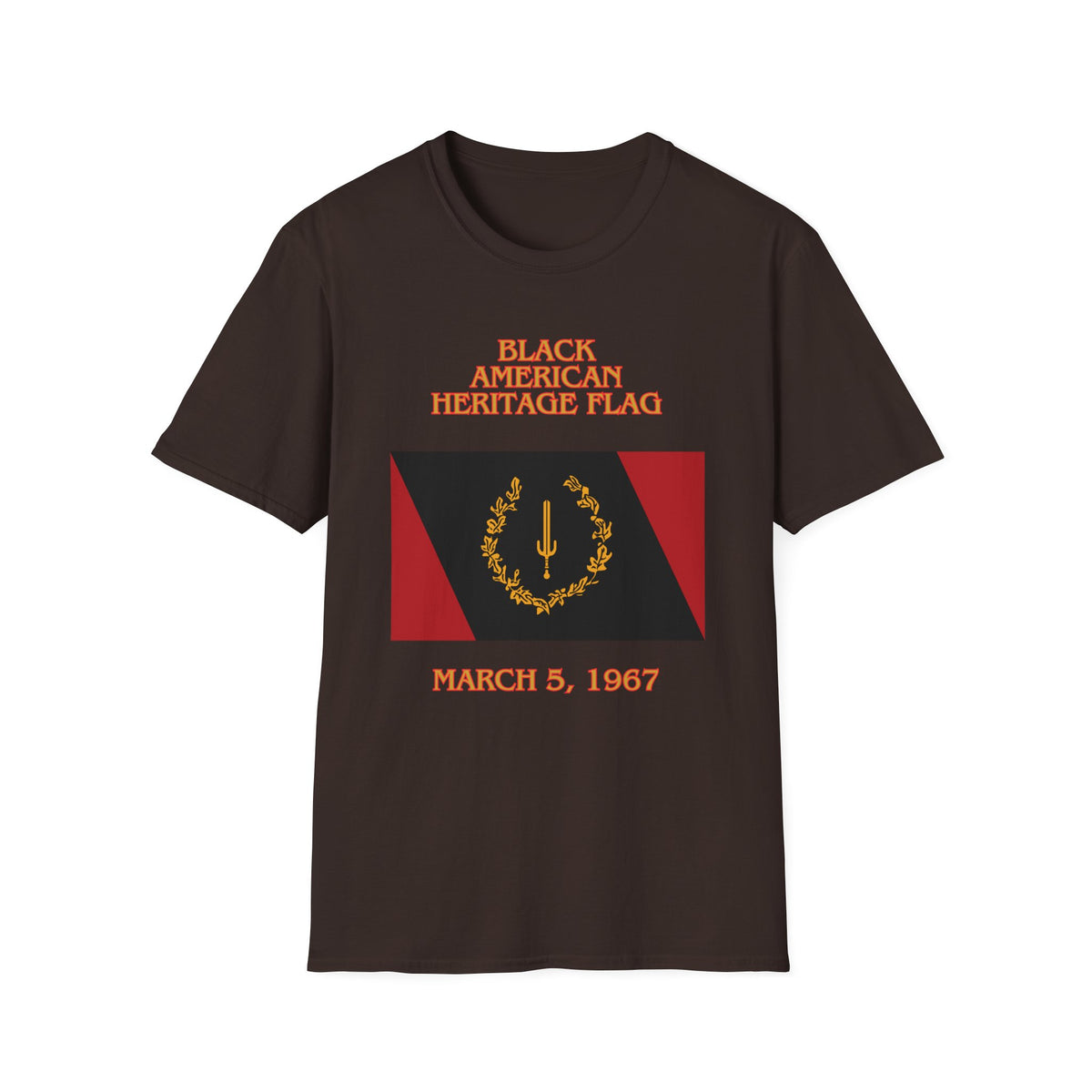 Black American Heritage Flag - G64000 Unisex T- Shirt