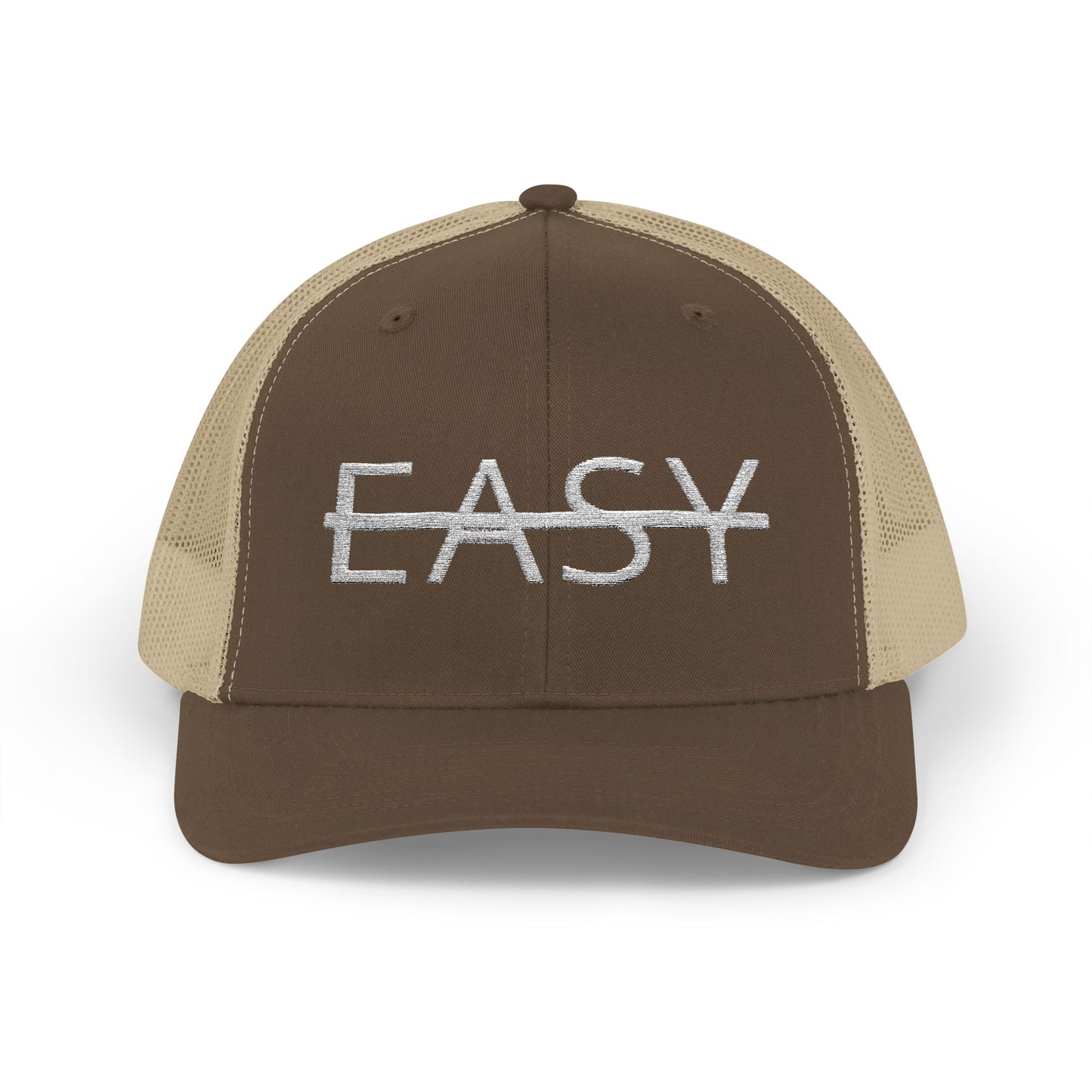 Unisex Not Easy Snapback Trucker Cap - Embroidered