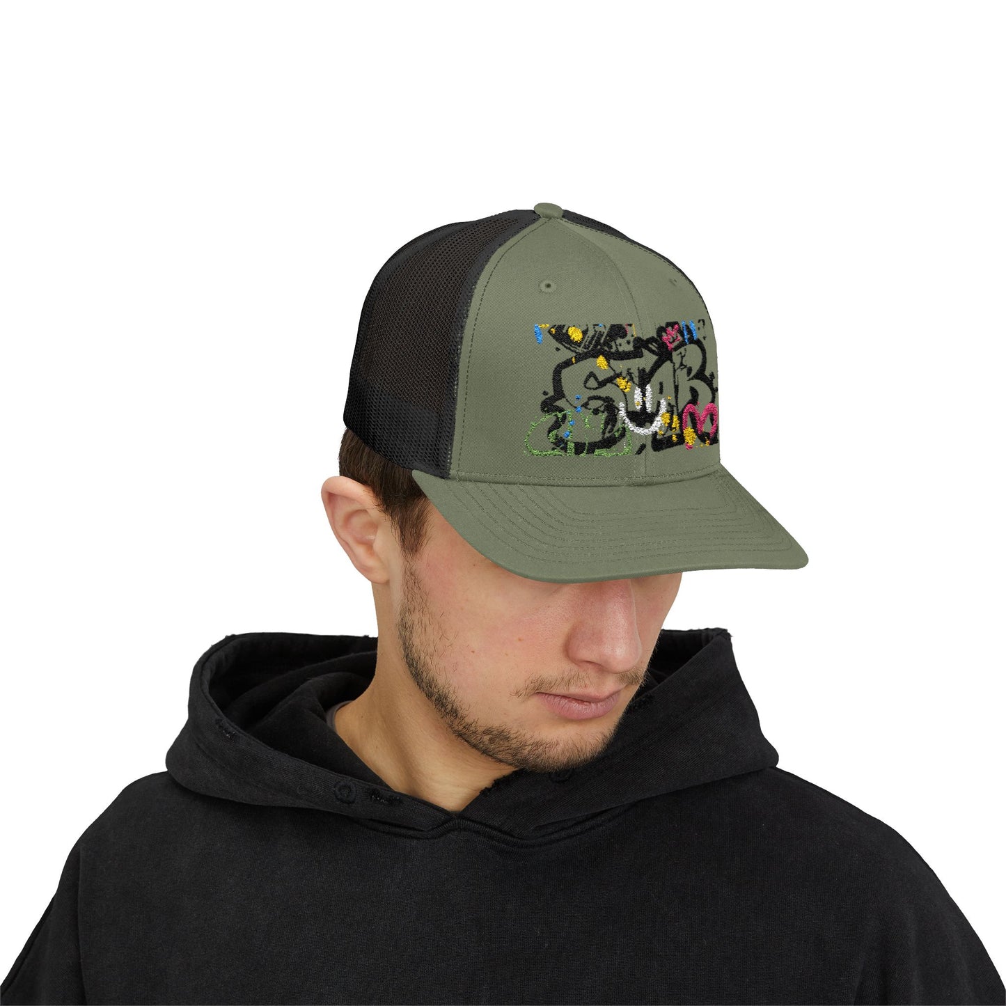Unisex Star Snapback Trucker Cap - Embroidered
