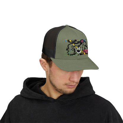 Unisex Star Snapback Trucker Cap - Embroidered