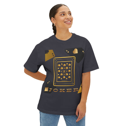 Joker and Aces Tee – Oversized Box Graphic T-Shirt