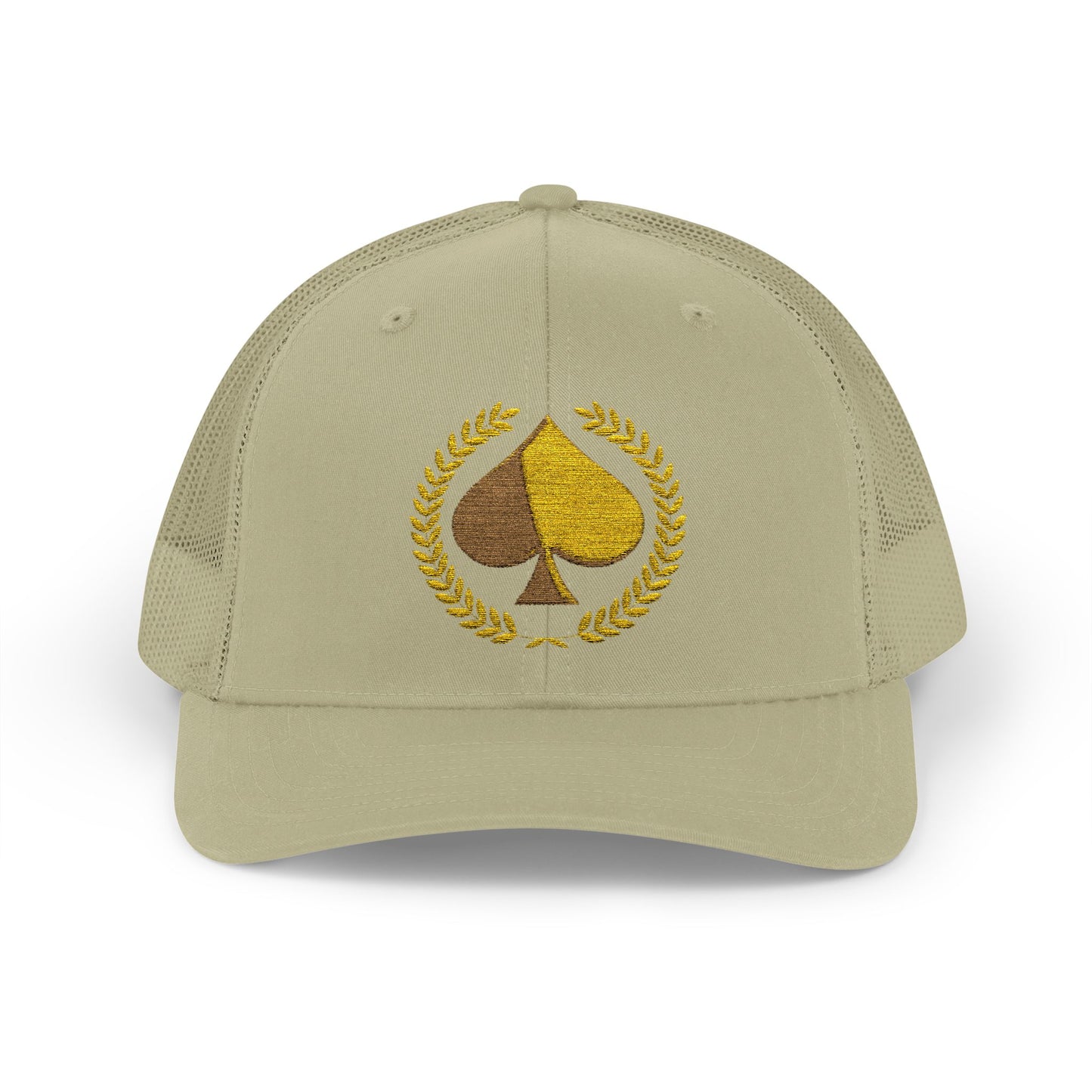 Unisex Gold Ace Snapback Trucker Cap - Embroidered