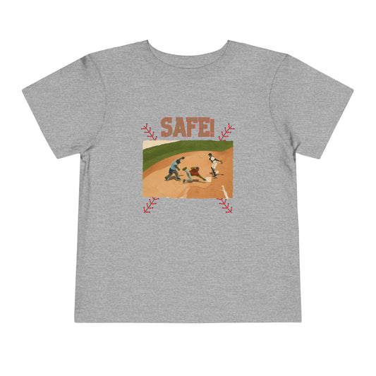 Safe Baseball Tee - Toddler Graphic T-Shirt