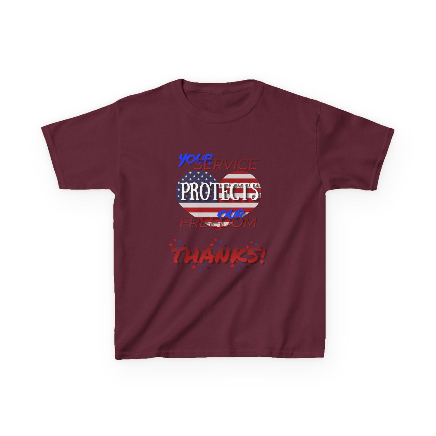 Thanks 4 Service Memorial Day Tee - Kids T-Shirt