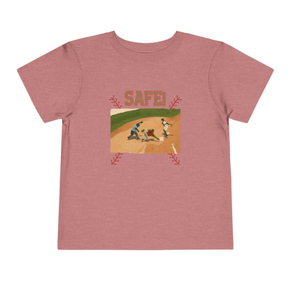 Safe Baseball Tee - Toddler Graphic T-Shirt