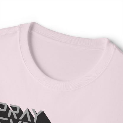 Pray Everyday – Oversized White Letter Box Graphic T-Shirt
