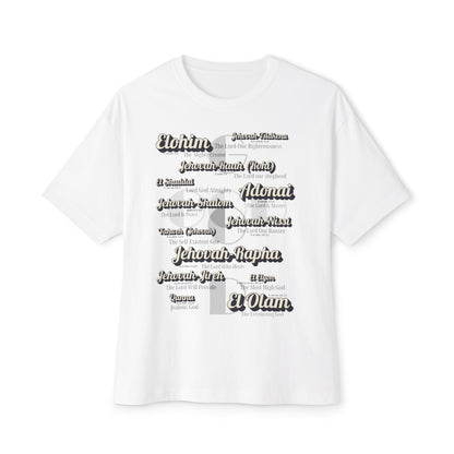 Names of God – Oversized Box Graphic T-Shirt
