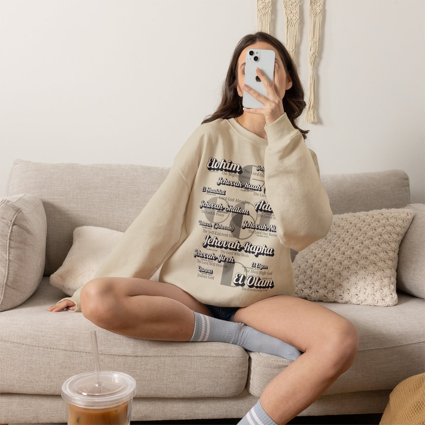 Names of God - Graphic Crewneck Sweatshirt