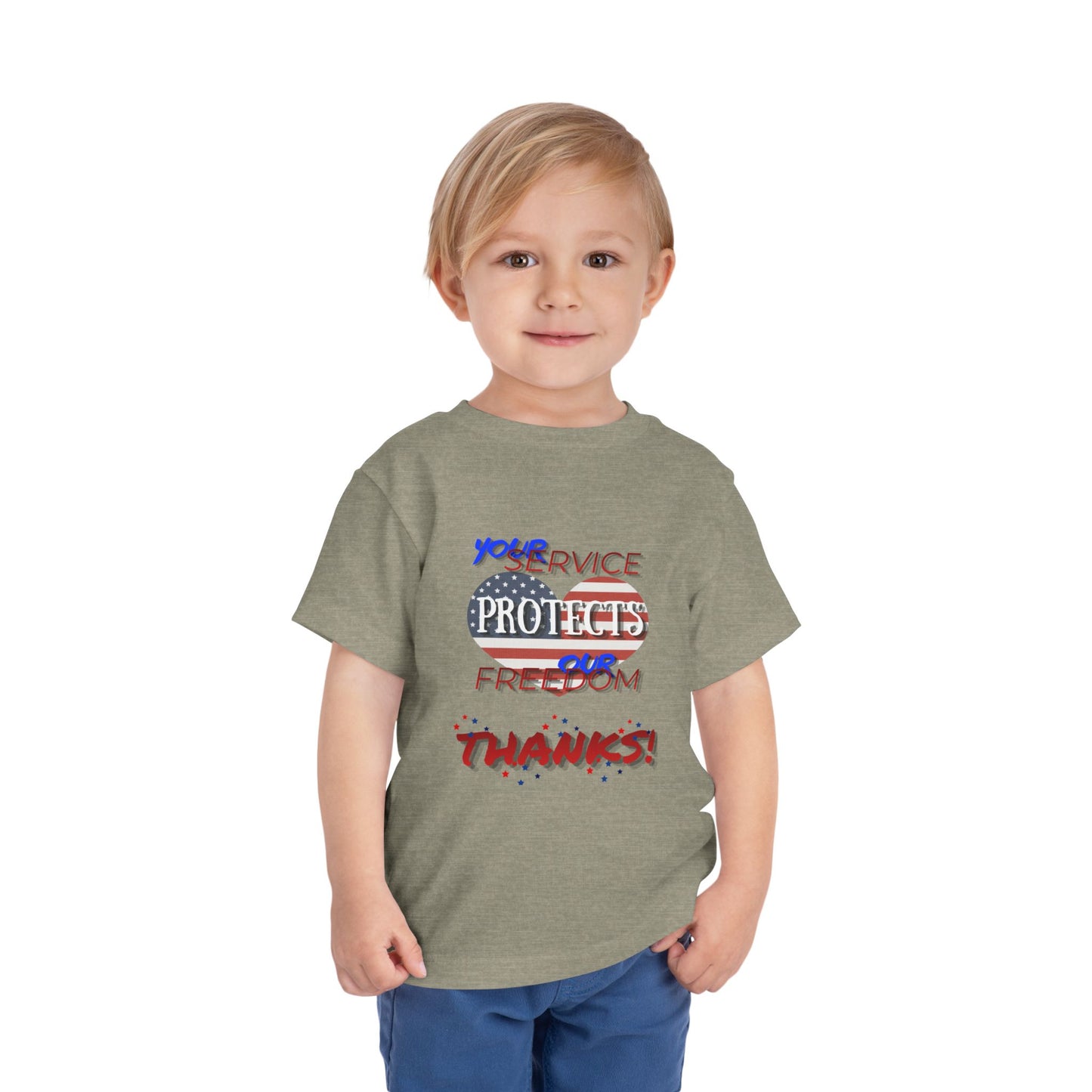 Thanks 4 Service Memorial Day — Toddler Graphic T-Shirt