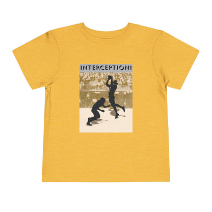 Football Interception Tee — Toddler Graphic T-Shirt
