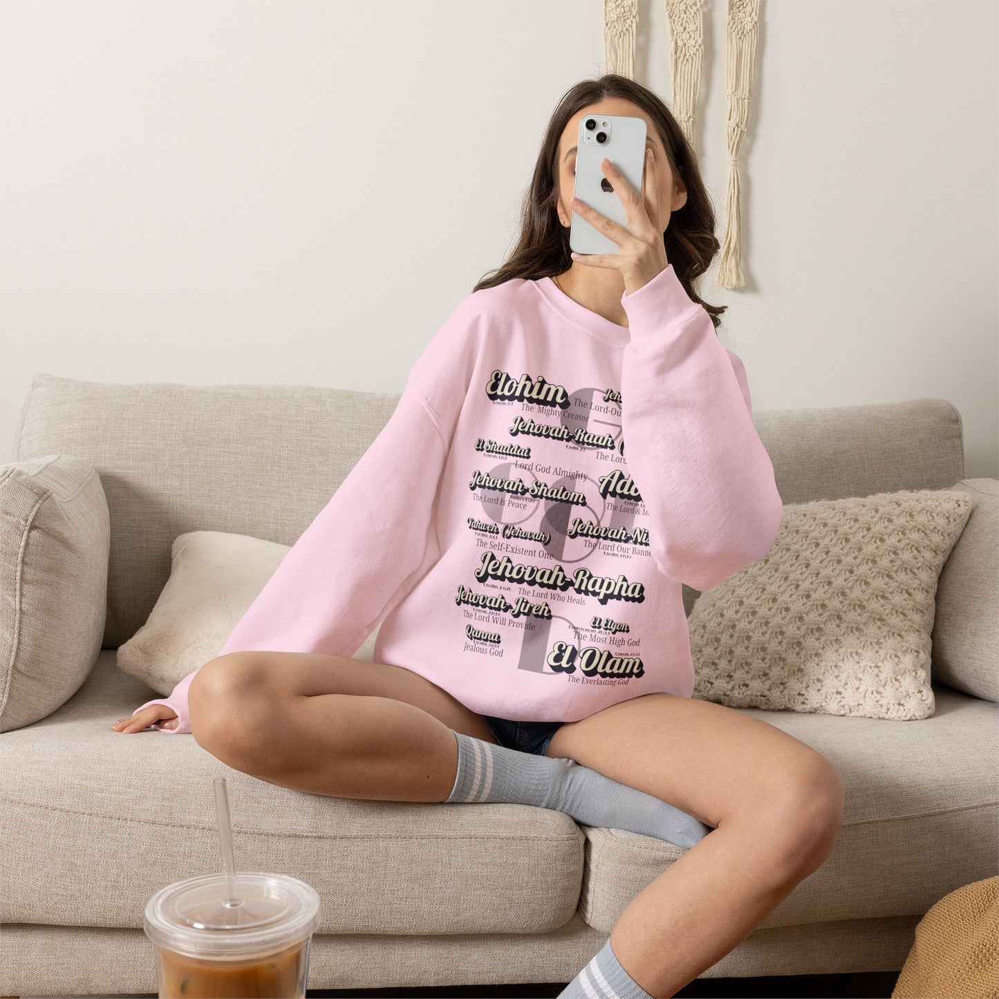 Names of God - Graphic Crewneck Sweatshirt