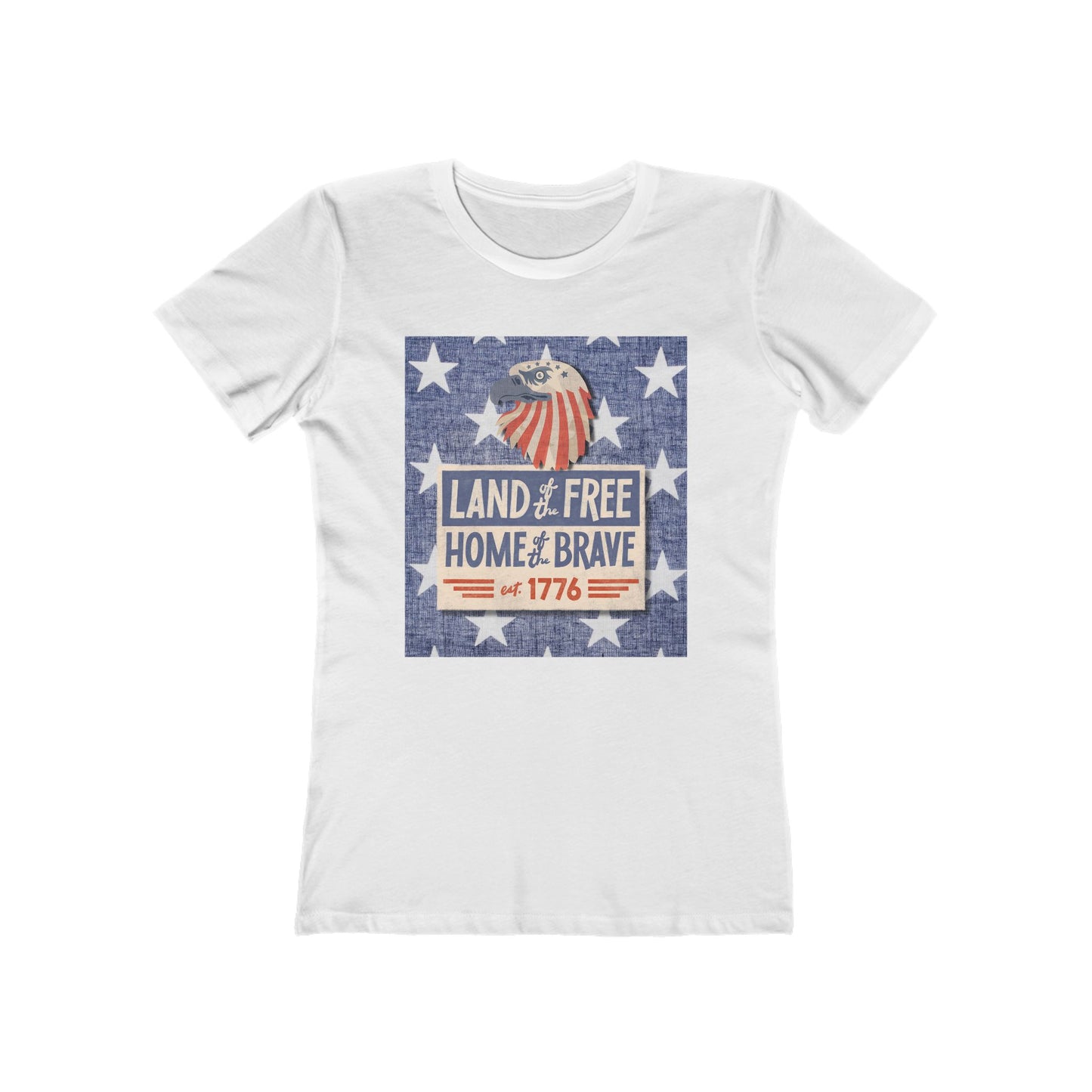 Land of Free Tee - Women’s Boyfriend Fit Celebration T-Shirt