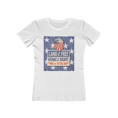 Land of Free Tee - Women’s Boyfriend Fit Celebration T-Shirt
