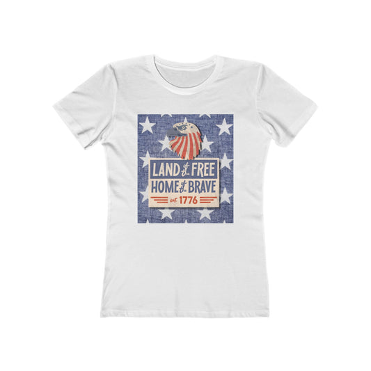 Land of Free Tee - Women’s Boyfriend Fit Celebration T-Shirt