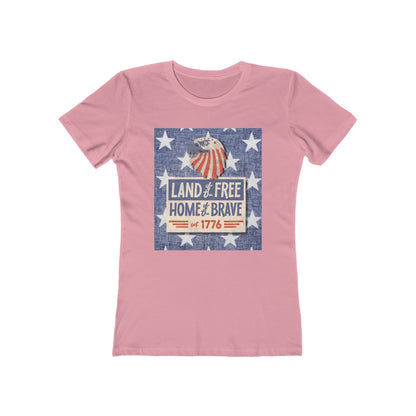Land of Free Tee - Women’s Boyfriend Fit Celebration T-Shirt