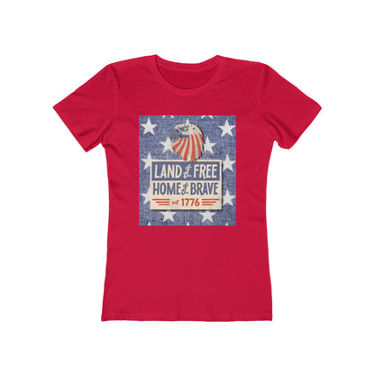 Land of Free Tee - Women’s Boyfriend Fit Celebration T-Shirt