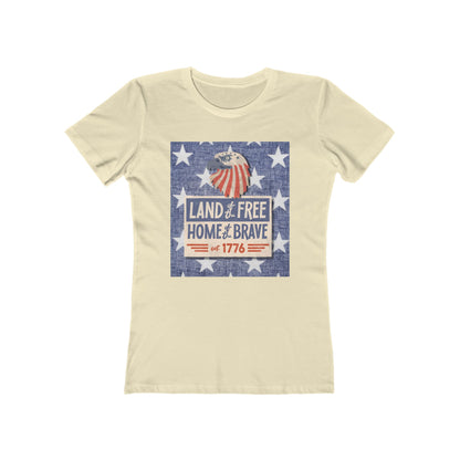 Land of Free Tee - Women’s Boyfriend Fit Celebration T-Shirt
