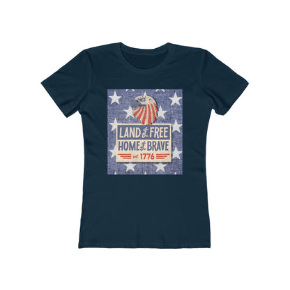 Land of Free Tee - Women’s Boyfriend Fit Celebration T-Shirt
