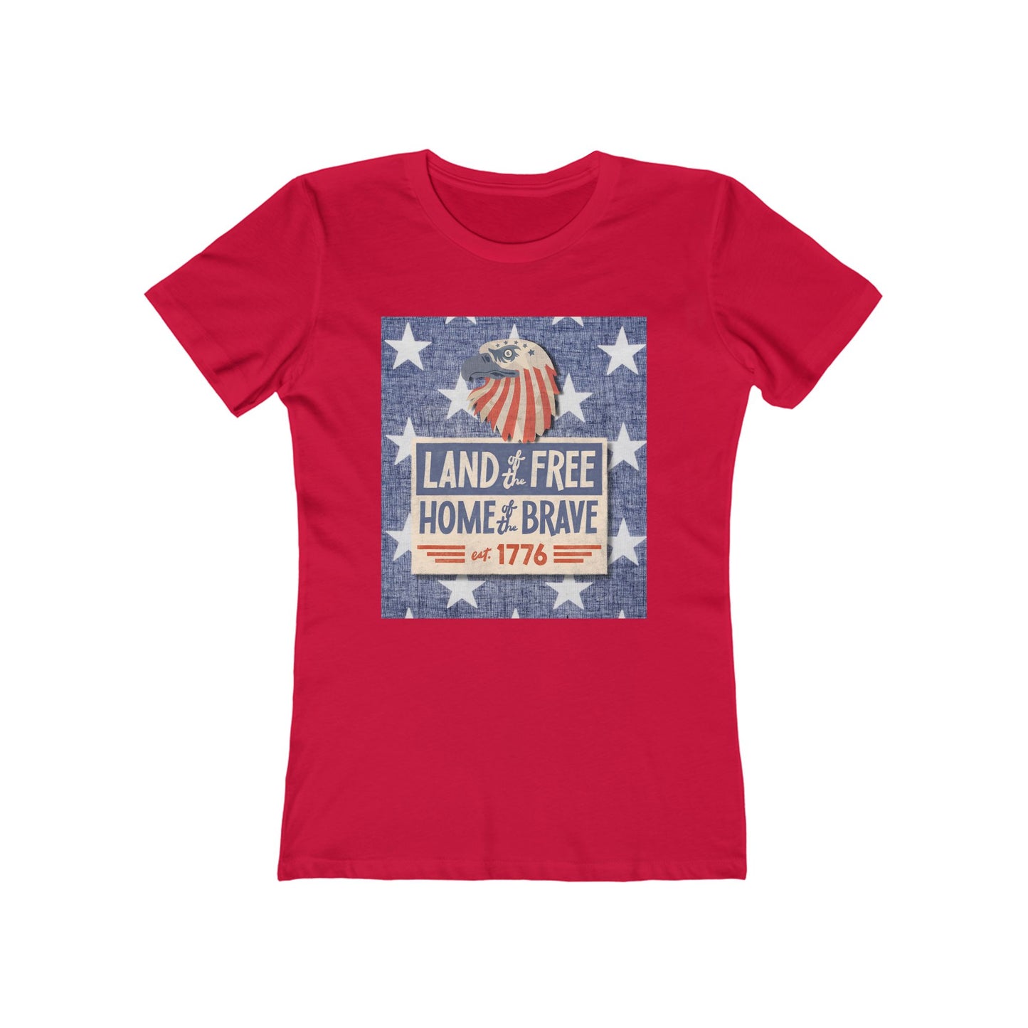 Land of Free Tee - Women’s Boyfriend Fit Celebration T-Shirt
