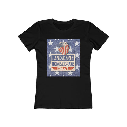 Land of Free Tee - Women’s Boyfriend Fit Celebration T-Shirt