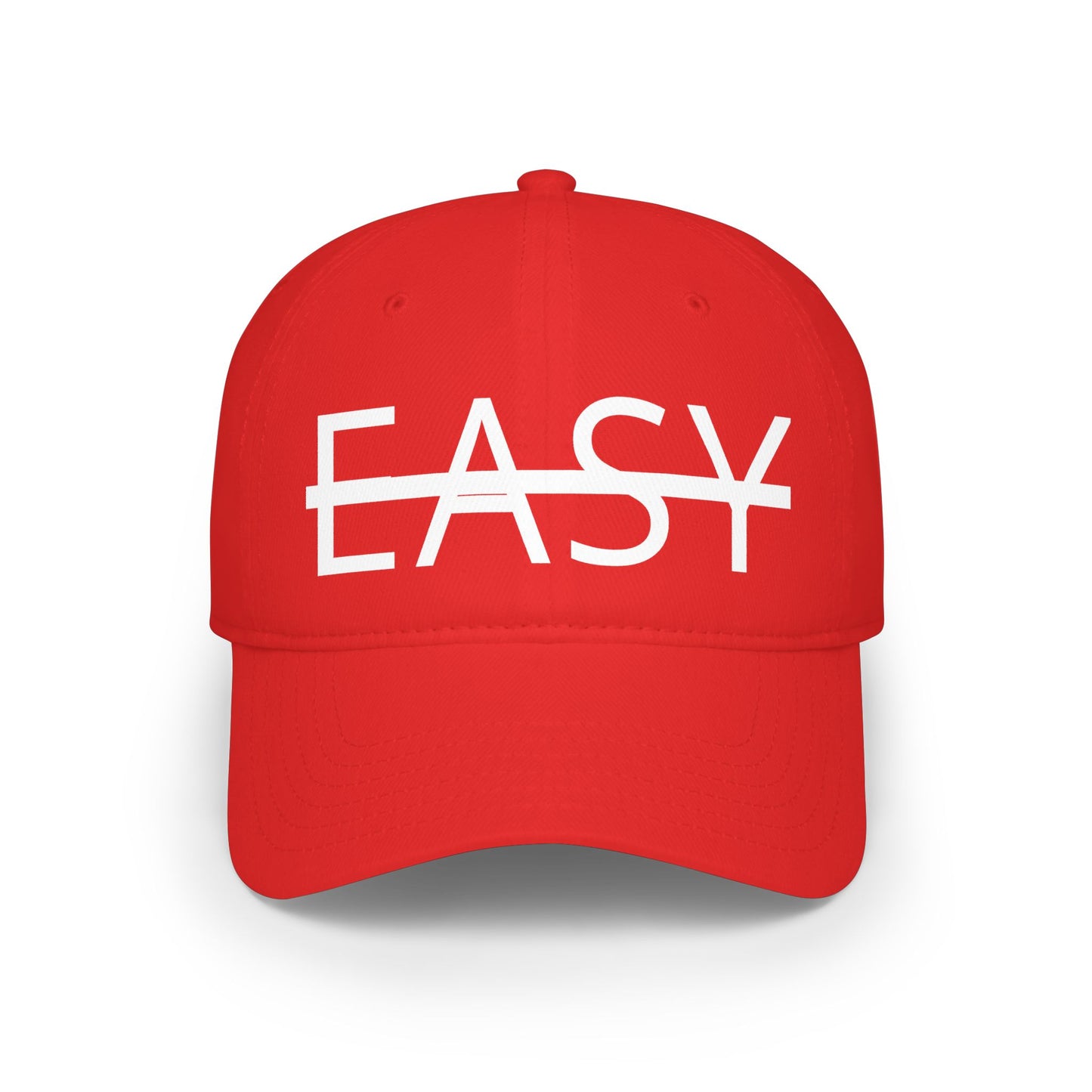 Unisex Not Easy Low-Profile Baseball Cap - Printed