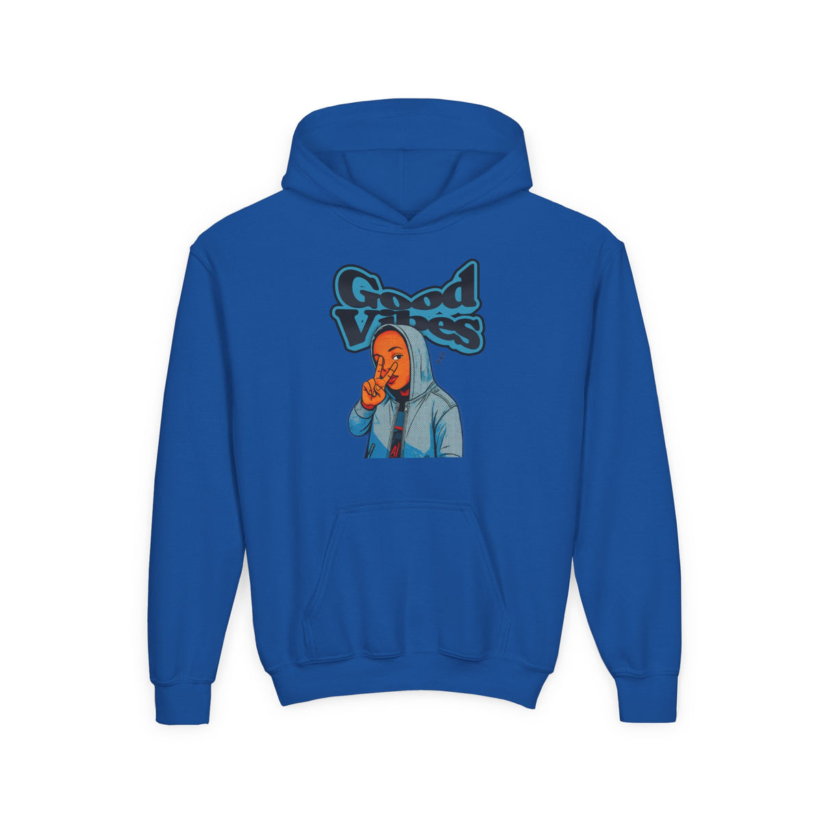 Peace Good Vibes - Kids/Youth Hoodie Gildan 18500B