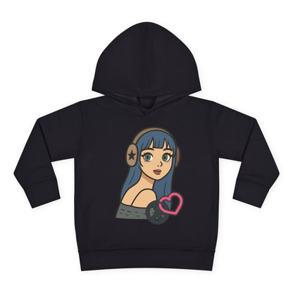 In Her Happy Wearing Headphones - Toddler Hoodie RS3326