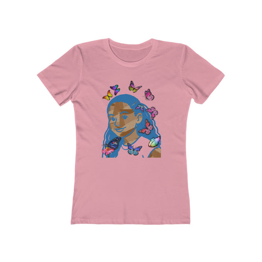 Blue Melanin Tee - Women’s Boyfriend Fit Celebration T-Shirt