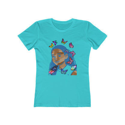Blue Melanin Tee - Women’s Boyfriend Fit Celebration T-Shirt