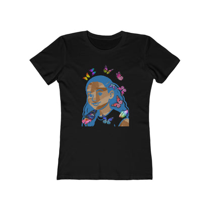 Blue Melanin Tee - Women’s Boyfriend Fit Celebration T-Shirt