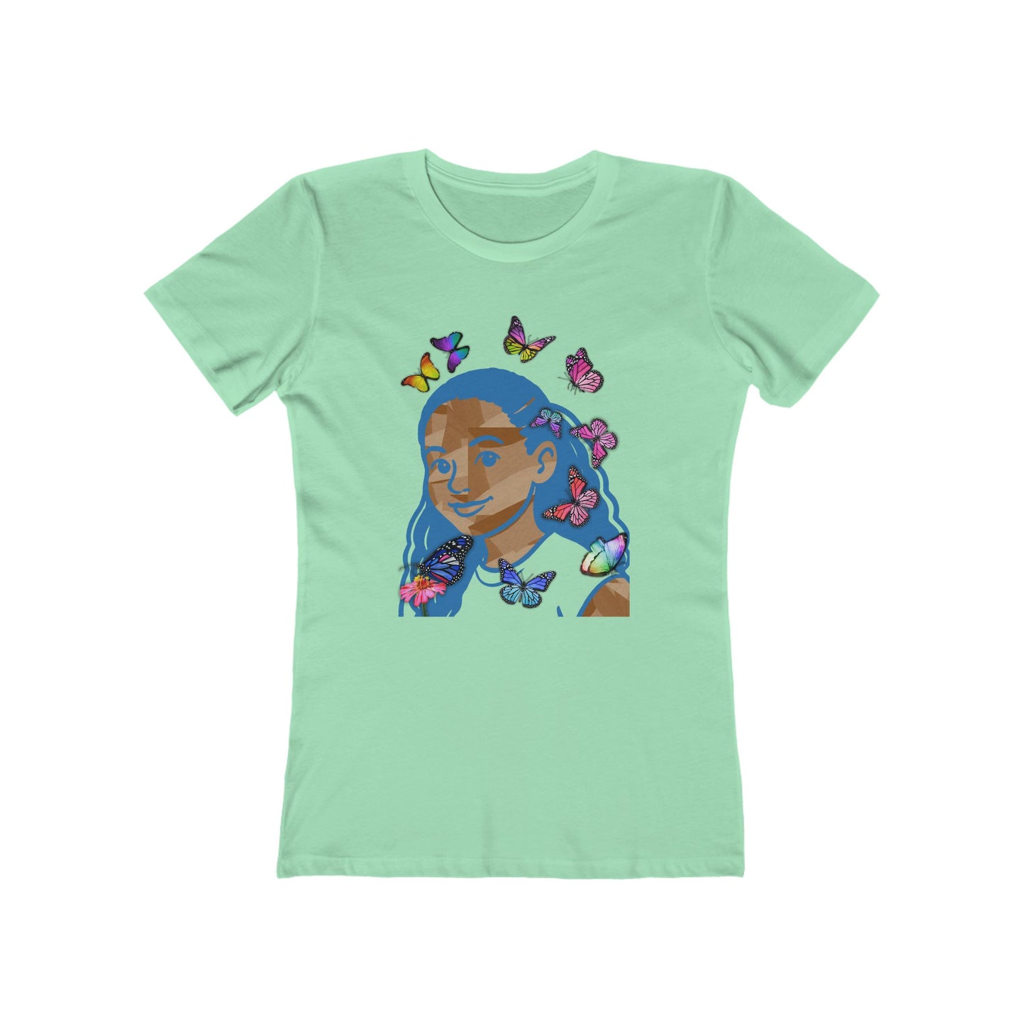 Blue Melanin Tee - Women’s Boyfriend Fit Celebration T-Shirt