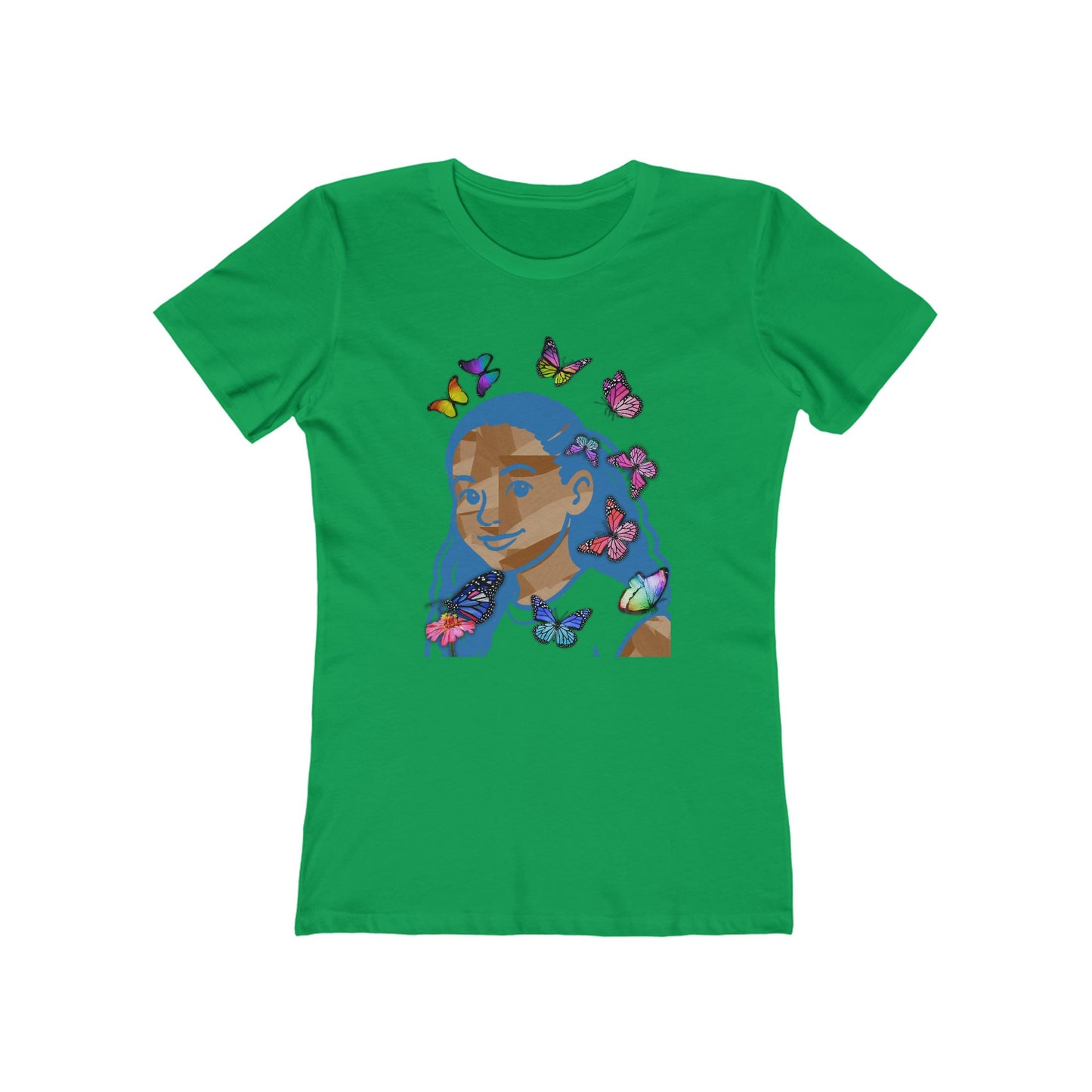 Blue Melanin Tee - Women’s Boyfriend Fit Celebration T-Shirt