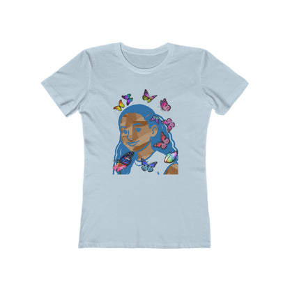 Blue Melanin Tee - Women’s Boyfriend Fit Celebration T-Shirt
