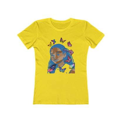 Blue Melanin Tee - Women’s Boyfriend Fit Celebration T-Shirt