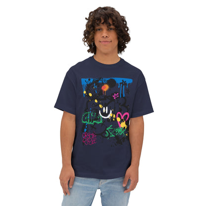 Graffiti Womens B Ball Tee – Oversized Box Graphic T-Shirt