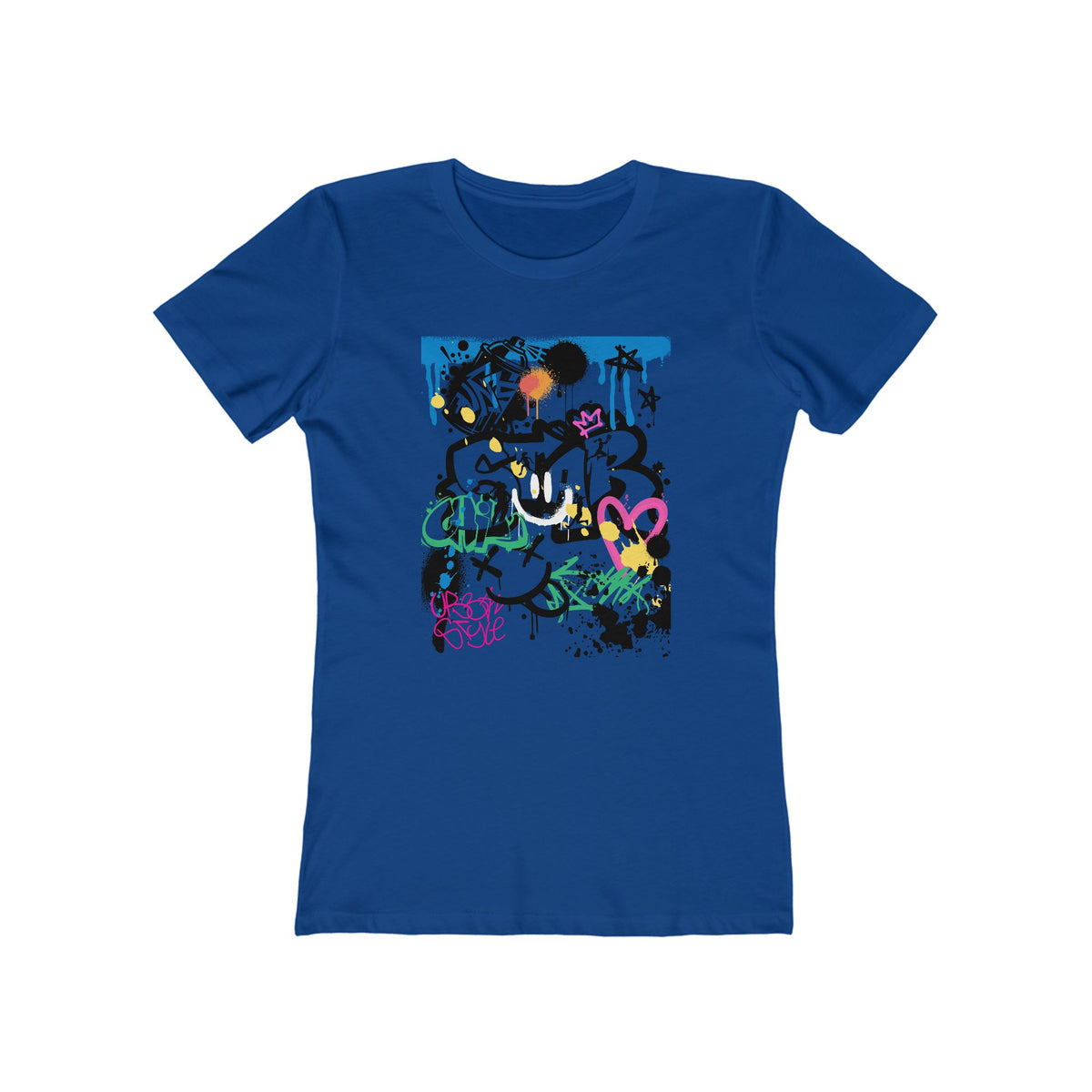 Graffiti Women B Ball Tee - Women’s Boyfriend Fit Celebration T-Shirt
