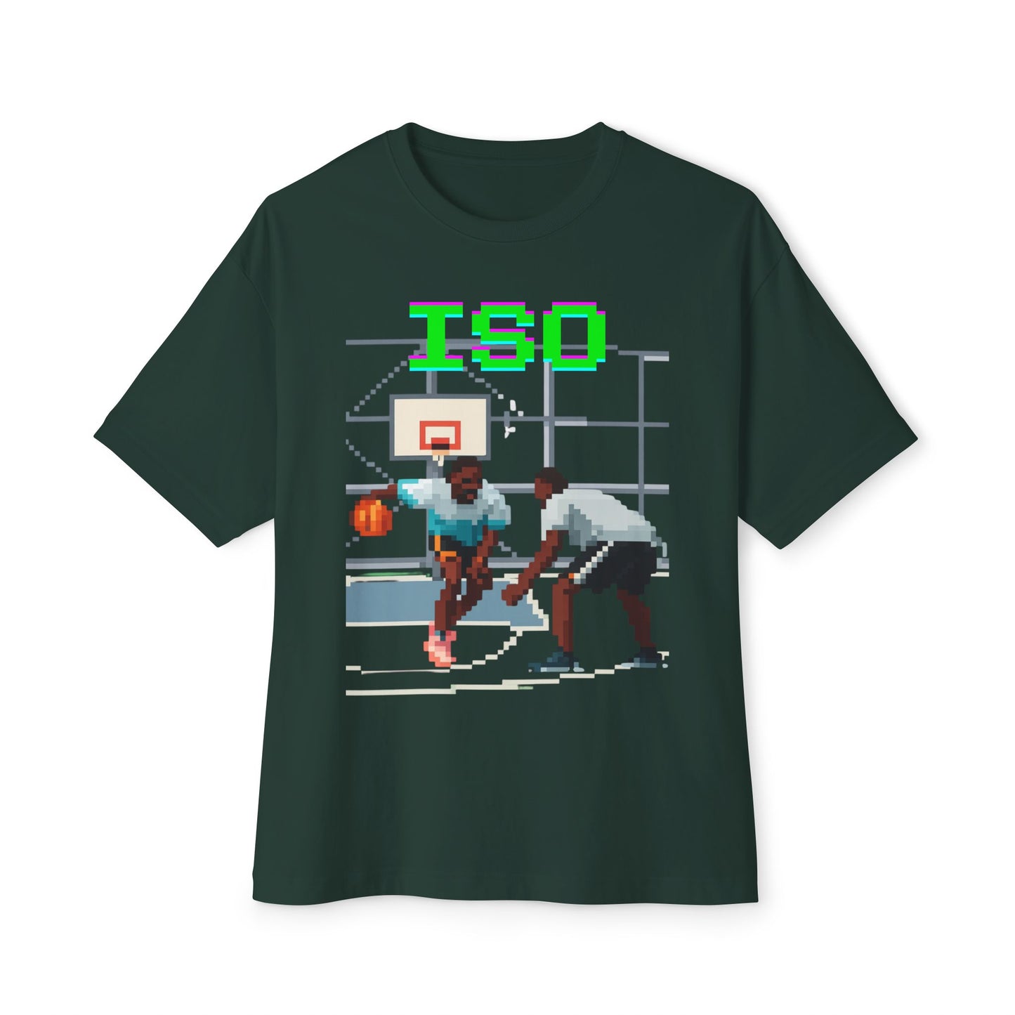 ISO Basketball Tee – Oversized Box Graphic T-Shirt