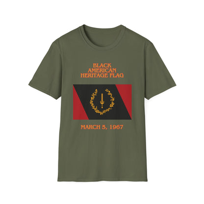 Black American Heritage Flag - G64000 Unisex T- Shirt