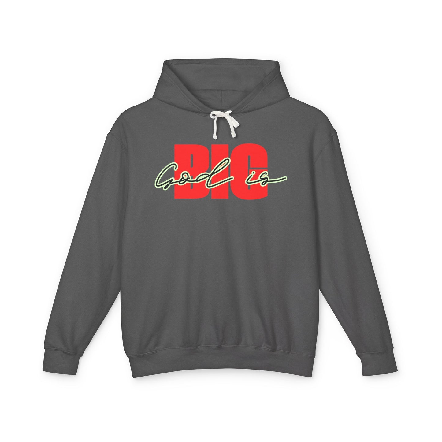 God Is Big Red/Black - Lightweight Hooded Sweatshirt