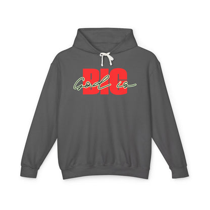 God Is Big Red/Black - Lightweight Hooded Sweatshirt