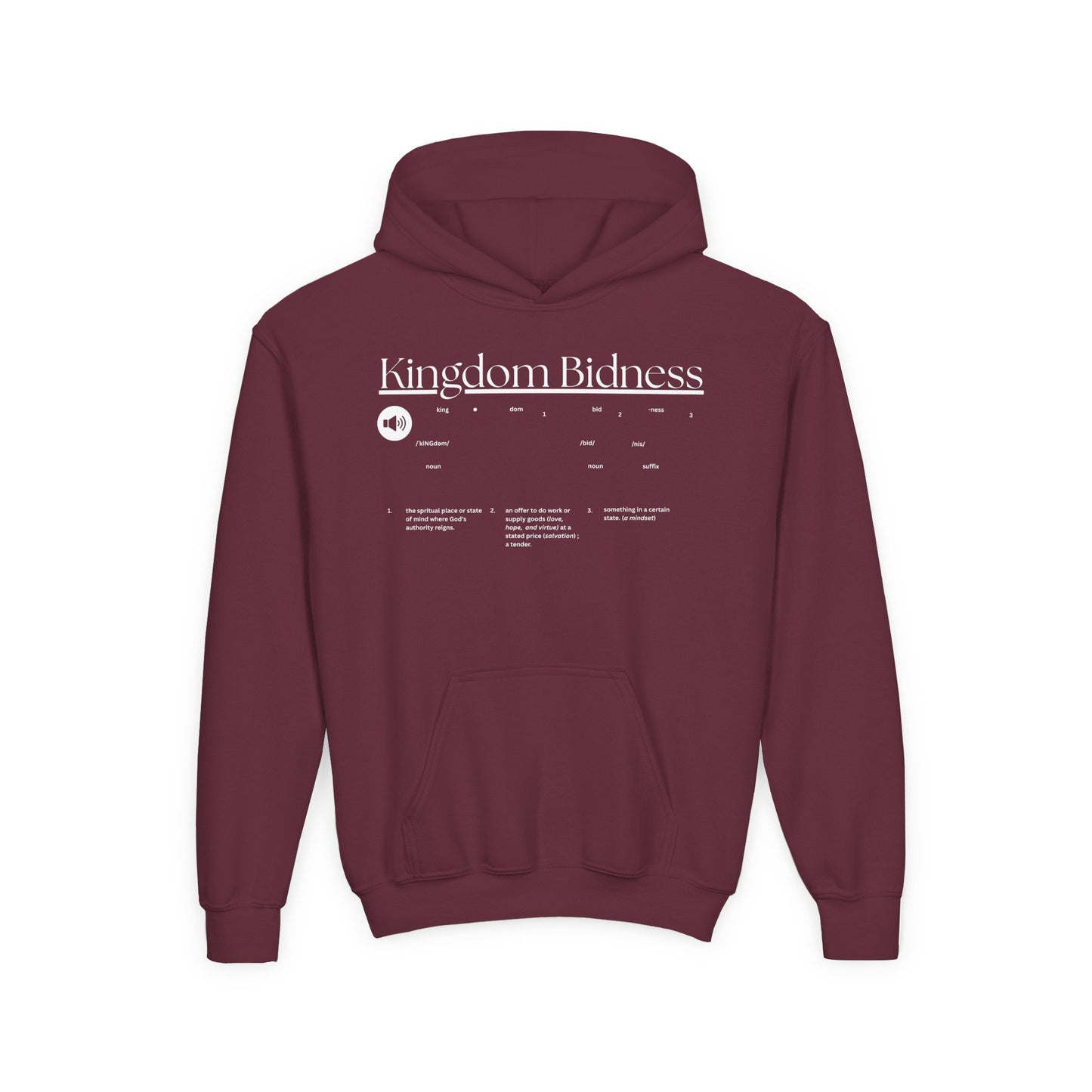 Kingdom - Kids/Youth Hoodie Gildan 18500B